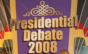 The Presidential Debate was under the theme: Strengthening the Pillars of Ghana s Democracy